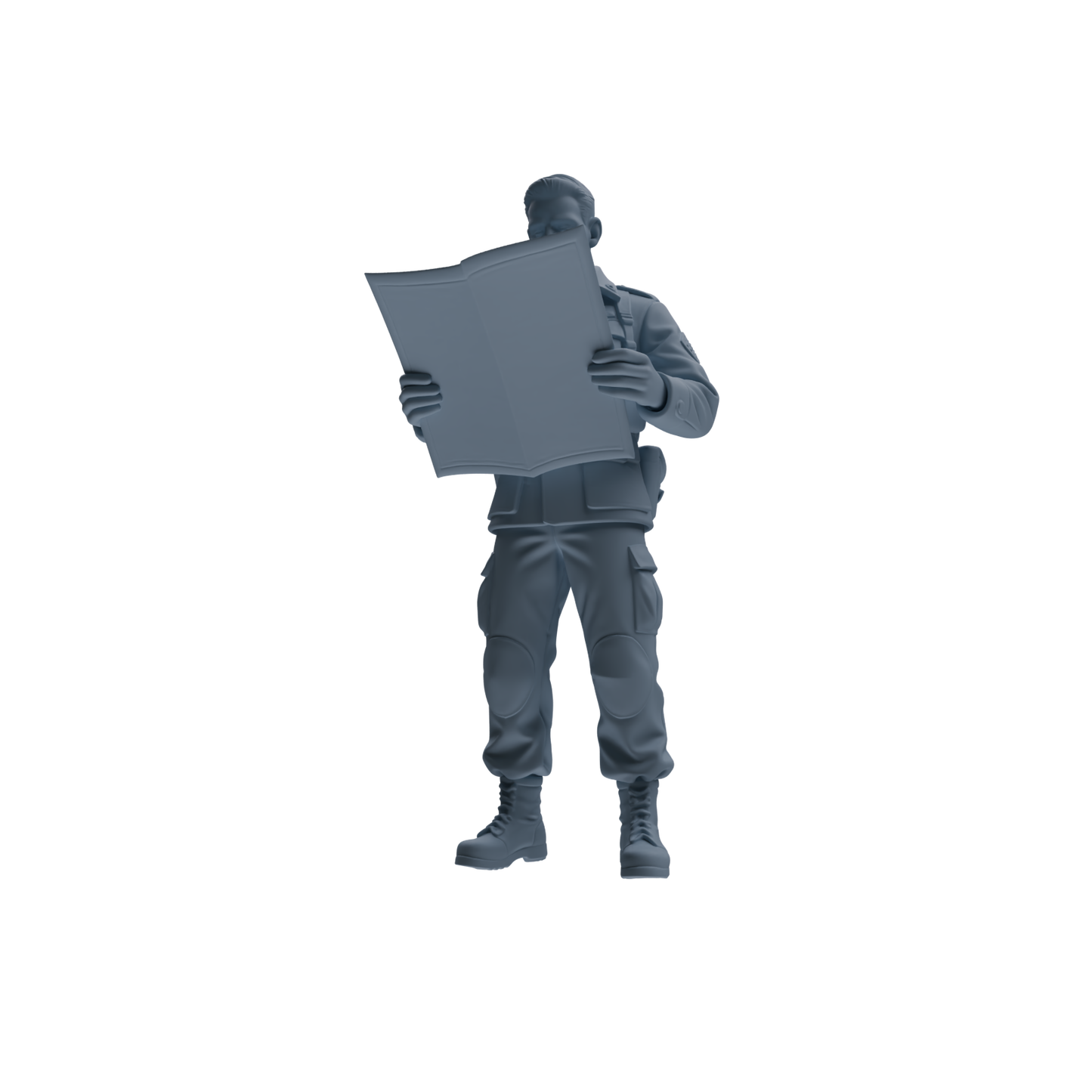 MRY-SFW SSTR184 Miniatures Soldier Model Kit Command Soldier Pose Modern Model 3 pcs