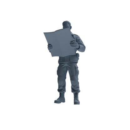 MRY-SFW SSTR184 Miniatures Soldier Model Kit Command Soldier Pose Modern Model 3 pcs