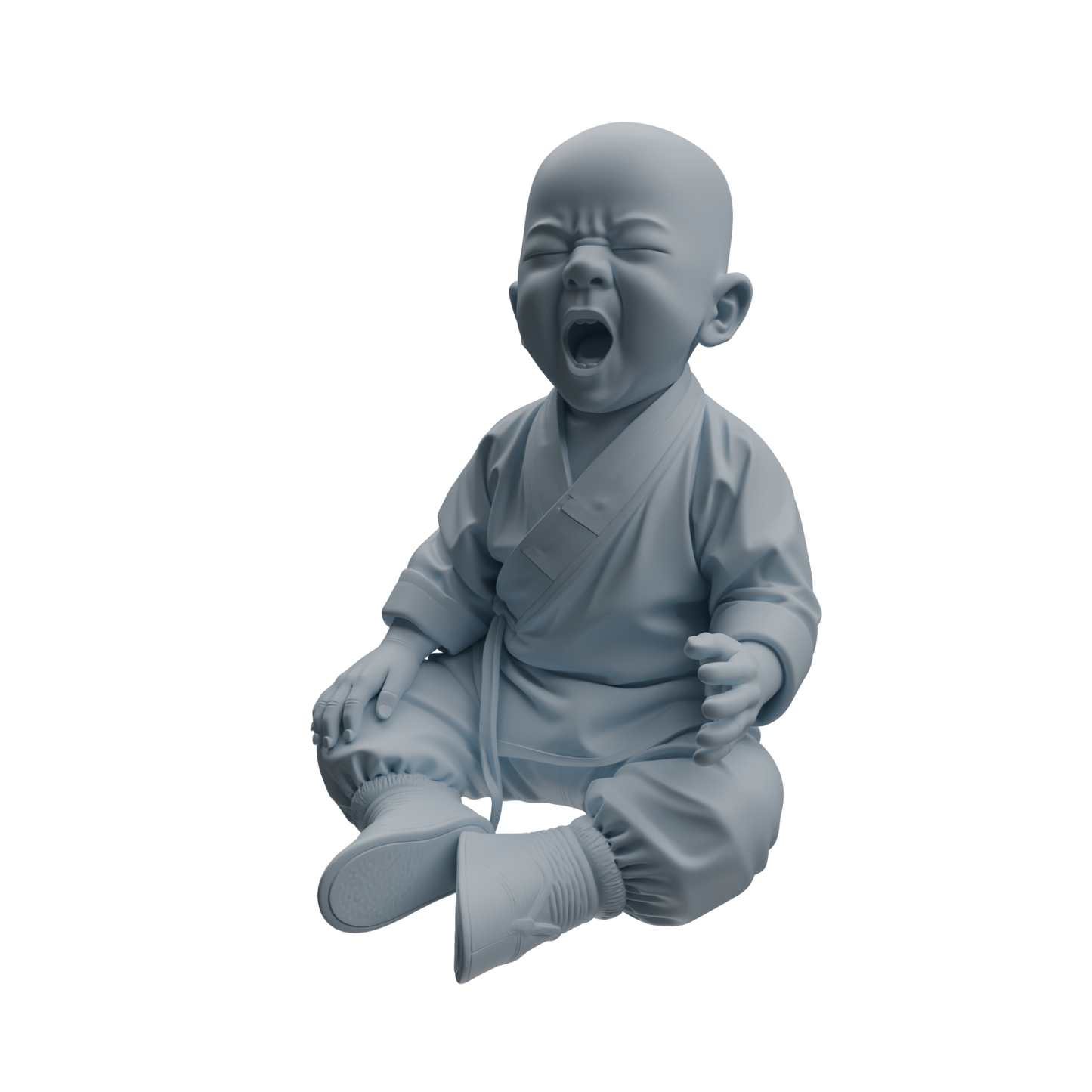 MRY-SFW LYTR1071 Little Monk with Expressions and Actions Character Modern Model 3 pcs
