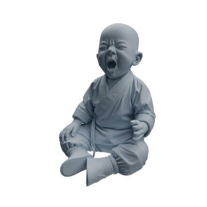 MRY-SFW LYTR1071 Little Monk with Expressions and Actions Character Modern Model 3 pcs