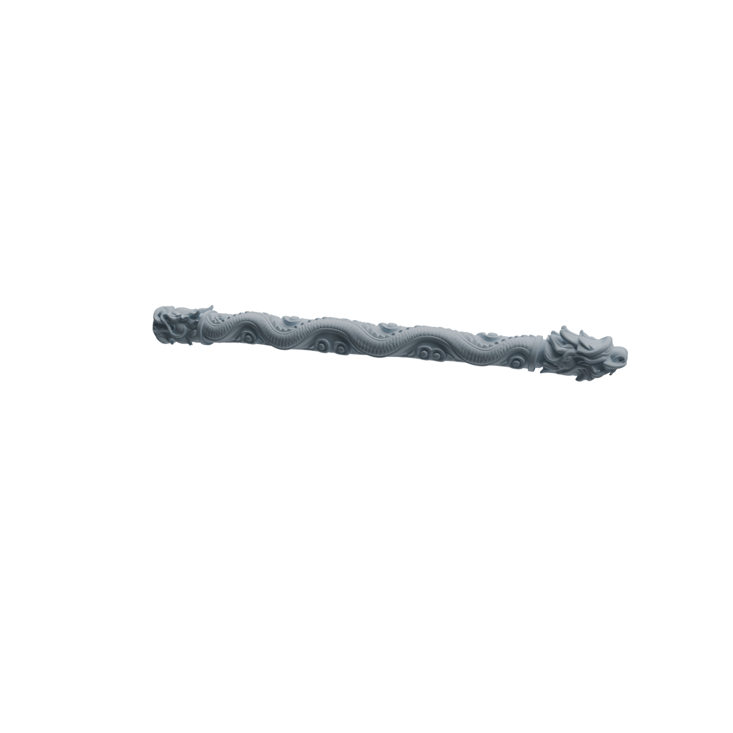 MRY-SFW LYGS413 Dragon Pattern Decorative Staff Weapon Modern Model 4 pcs