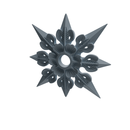 MRY-SFW LYGS449 Dragon Pattern Crossbow & Floral Shuriken Modern Model 4 pcs