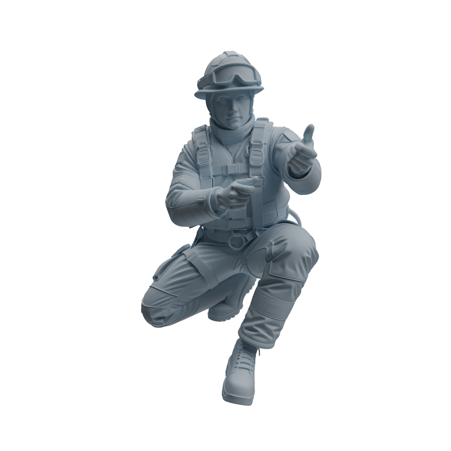 MRY-SFW LYTR1066 Water Rescue Firefighter Character Modern Model 4 pcs
