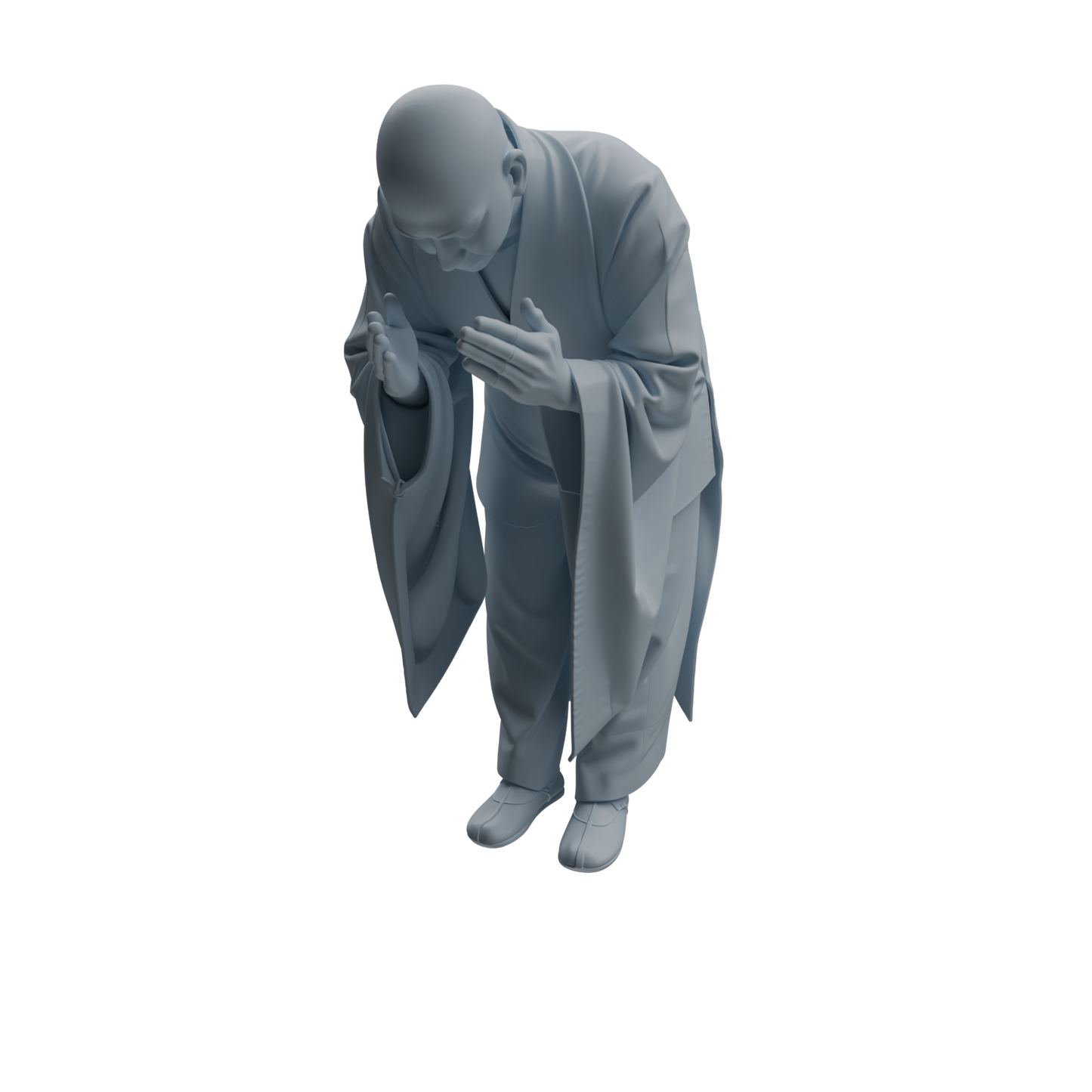 MRY-SFW LYTR1081 Buddha-worshipping Monk Character Modern Model 4 pcs