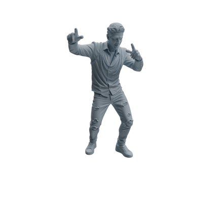 MRY-SFW LYTR928 Nightclub Party Man Character Modern Model 4 pcs