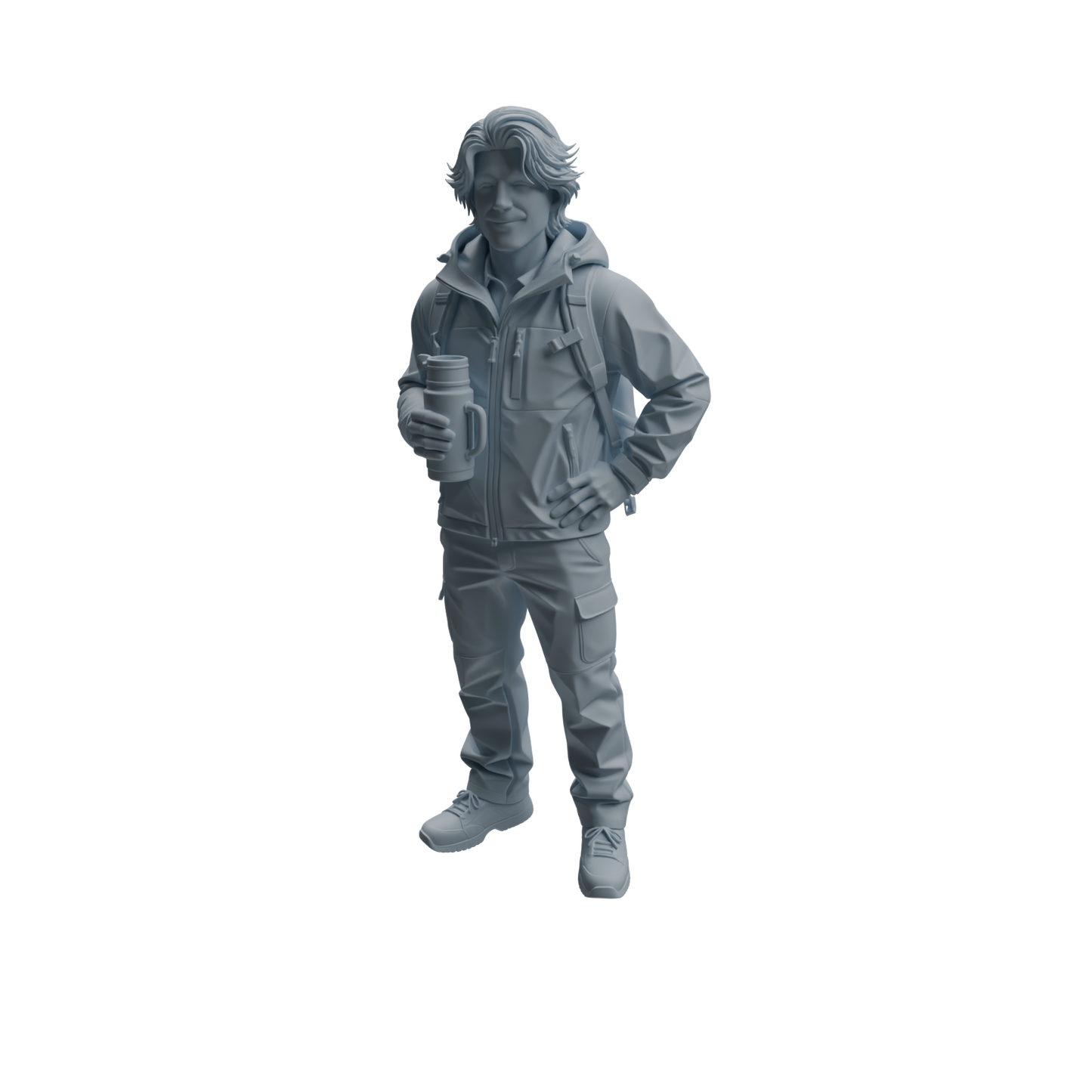 MRY-SFW LYTR1023 Outdoor Casual Male Character Modern Model 4 pcs