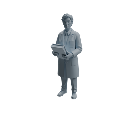 MRY-SFW LYTR965 Lab Research Teacher Character Modern Model 4 pcs