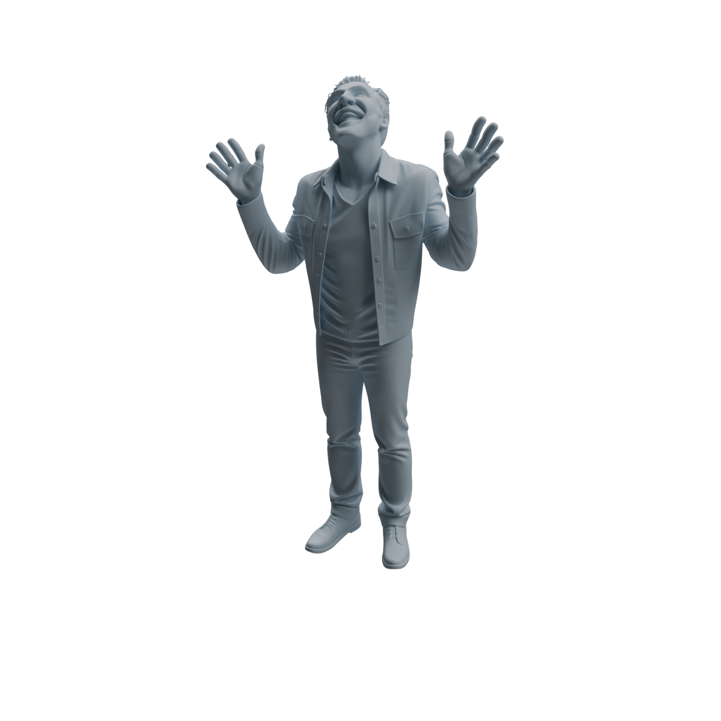 MRY-SFW LYTR1041 Joyful Interactive Male Character Modern Model 4 pcs