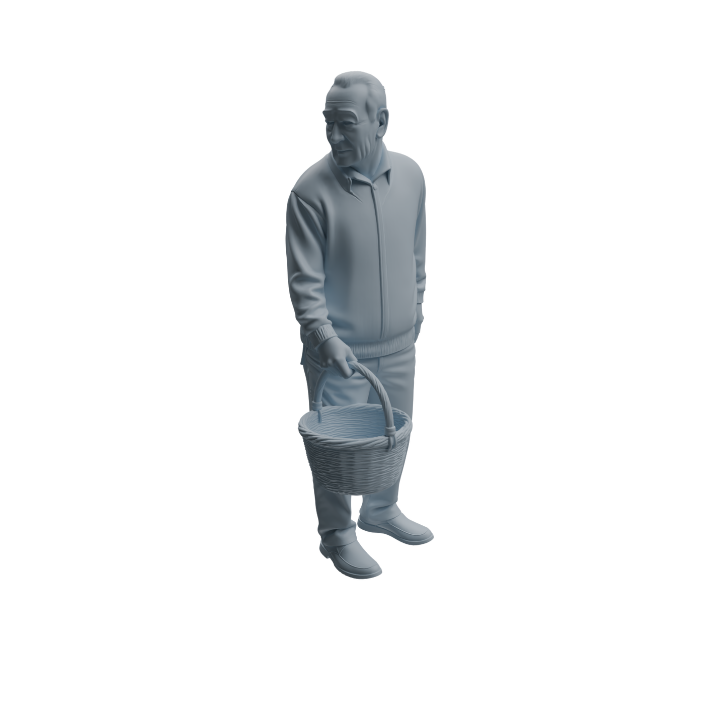 MRY-SFW LYTR993 Elderly People Grocery Shopping Character Modern Model 3 pcs