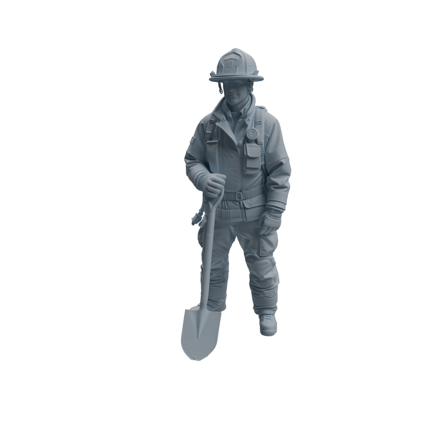 MRY-SFW LYTR1064 Firefighter with Equipment Character Modern Model 4 pcs