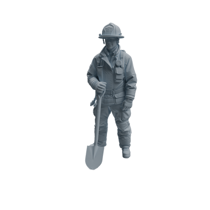 MRY-SFW LYTR1064 Firefighter with Equipment Character Modern Model 4 pcs