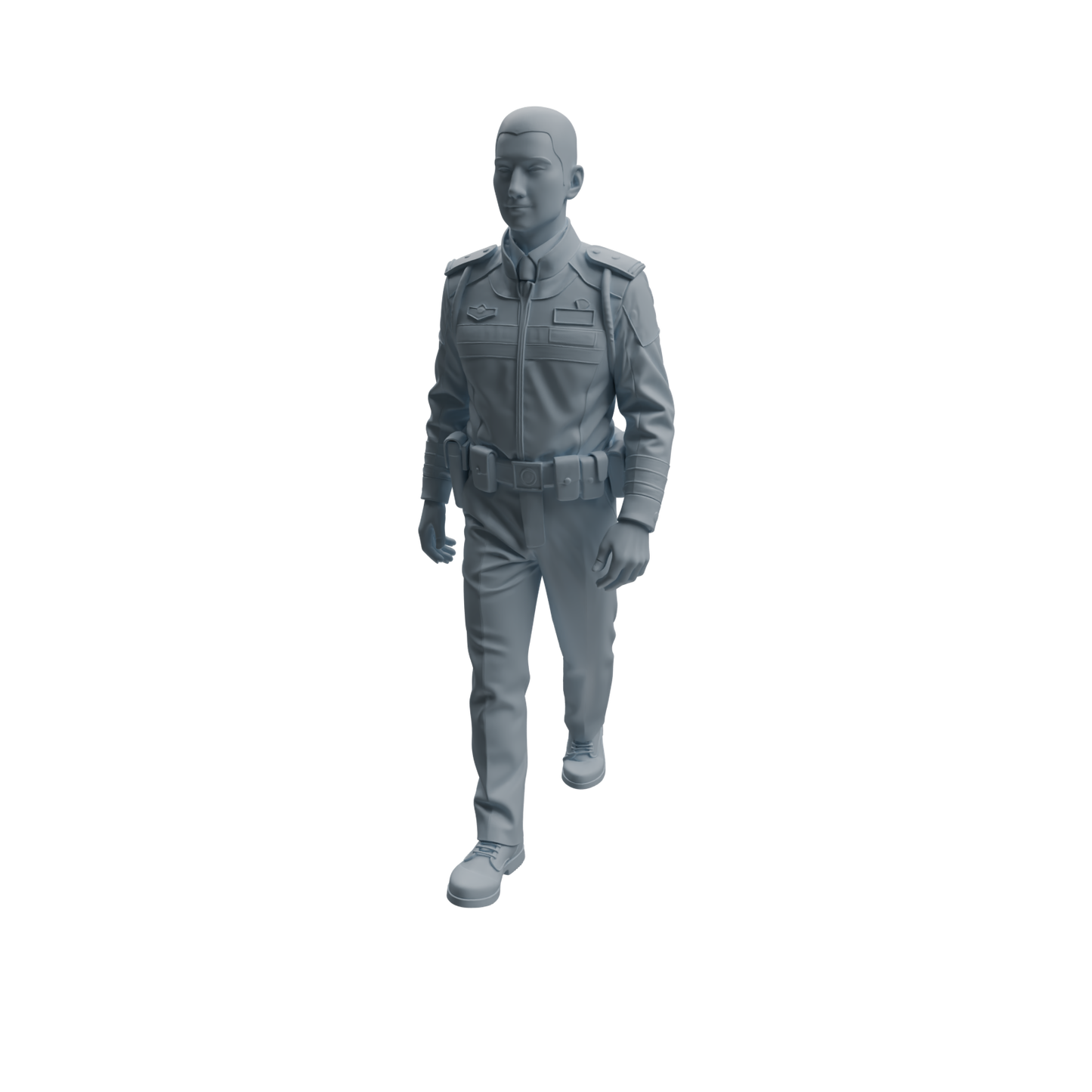 MRY-SFW LYTR960 Multi-Scene On-Duty Male Police Officer Character Modern Model 4 pcs