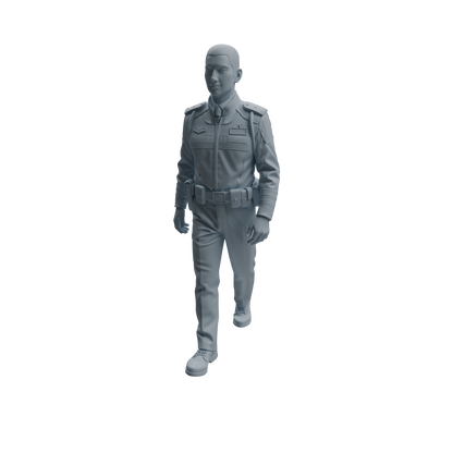 MRY-SFW LYTR960 Multi-Scene On-Duty Male Police Officer Character Modern Model 4 pcs