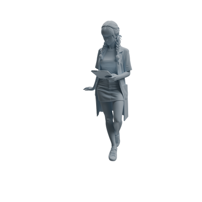 MRY-SFW LYTR1004 Female Medical Staff in Uniform Character Modern Model 4 pcs
