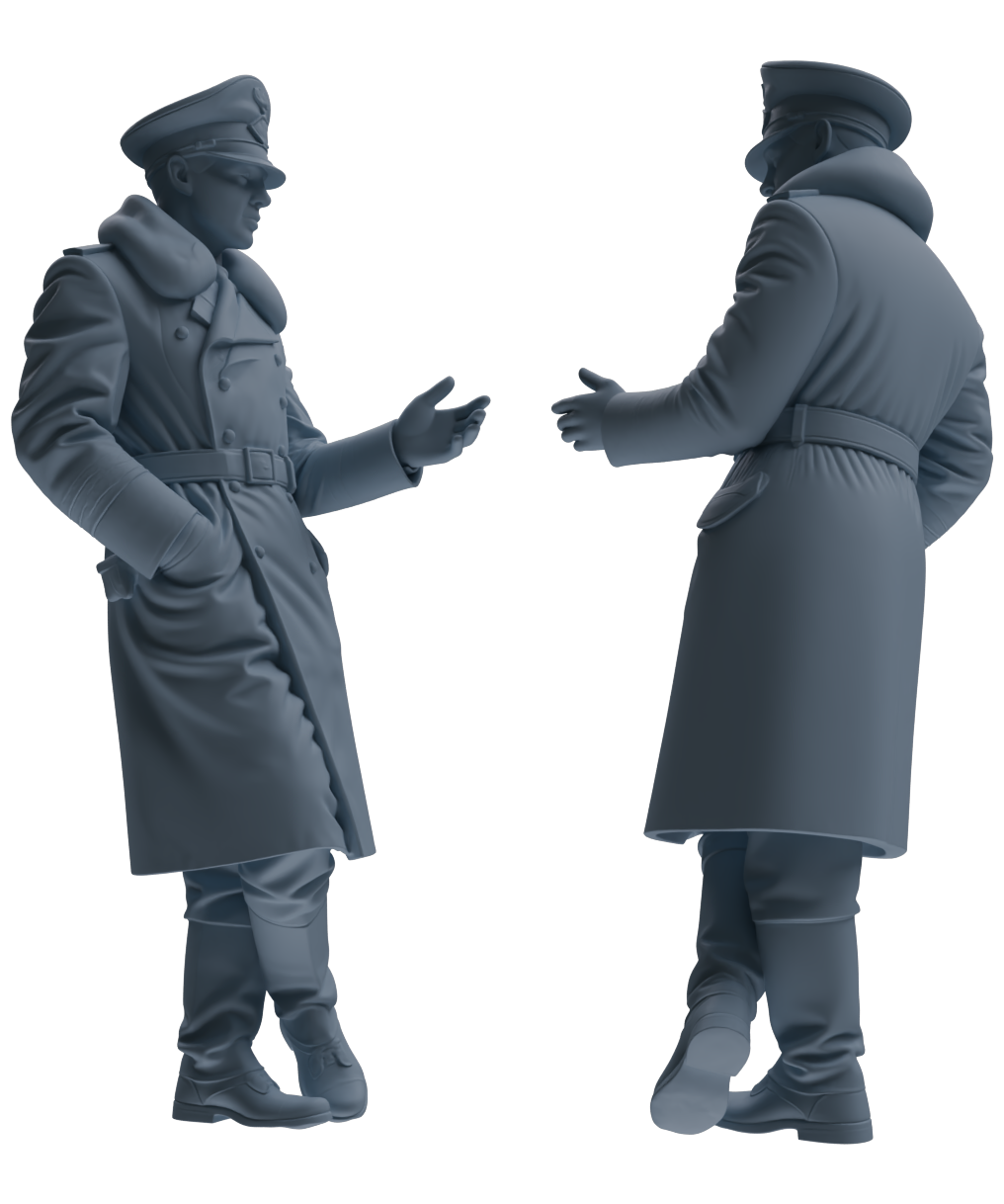 MRY-SFW LYGR706 WWII German Army War Scene Six-Person Daily Routine Group 2
