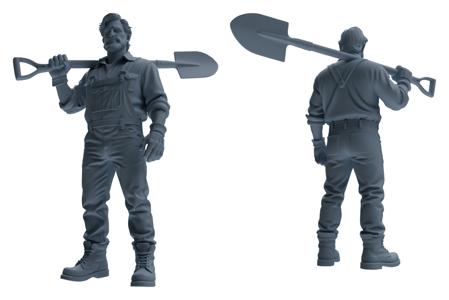 MRY-SFW LYTR906 Farm Worker Man Modern Model 4 pcs