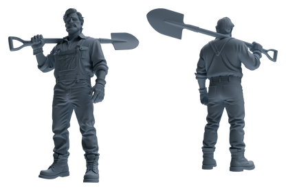 MRY-SFW LYTR906 Farm Worker Man Modern Model 4 pcs