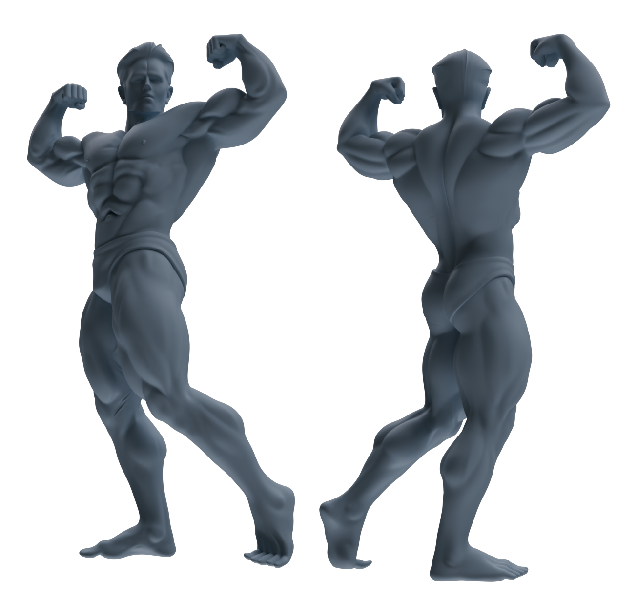 MRY-SFW LYTR829 Male Bodybuilder Figure Modern Model 6 pcs Miniature Car Diorama Figures Scene Props Accessories Resin