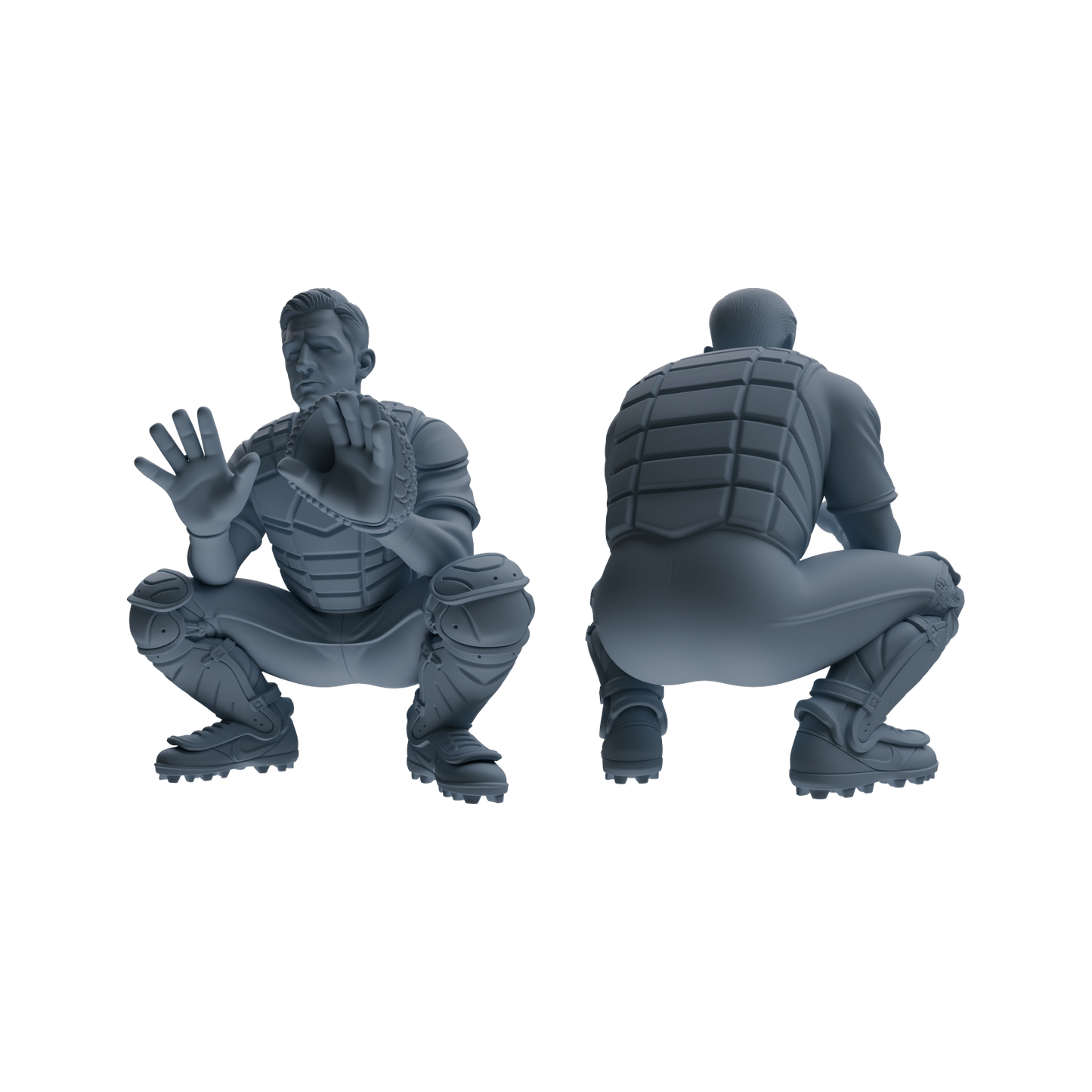 MRY-SFW LYTR802 Baseball Player Figure Modern Model 4 pcs Miniature Car Diorama Figures Scene Props Accessories Resin