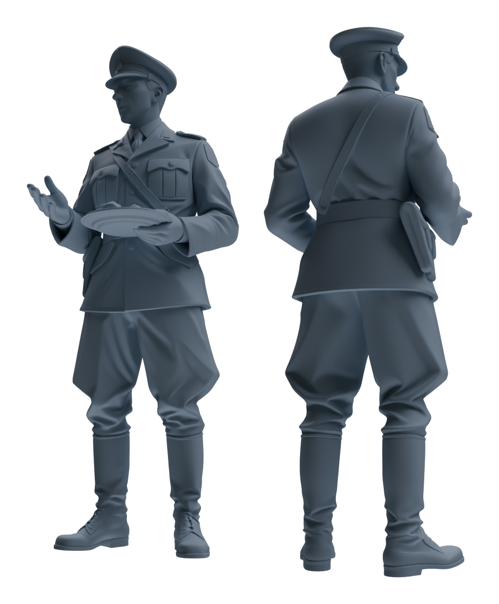 MRY-SFW LYGR580 WWII French Army Six-Person Mess Hall Group
