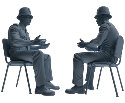 MRY-SFW LYGR802 Modern British Police Six-Person Conversation Group
