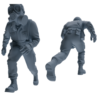 MRY-SFW SSTR188 Miniatures Soldier Model Kit Multi-Functional Recon Soldier Pose Modern Model 5 pcs