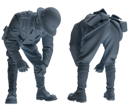 MRY-SFW SSTR199 Multi-Functional Combat Soldier Pose Modern Model 6 pcs