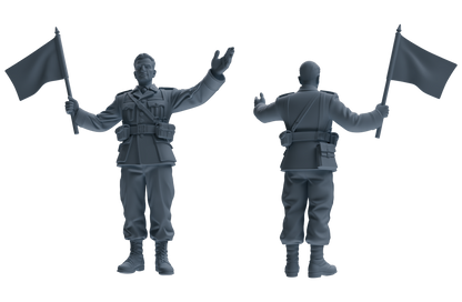 MRY-SFW SSTR190 Miniatures Soldier Model Kit Demolition Command Soldier Pose Modern Model 4 pcs