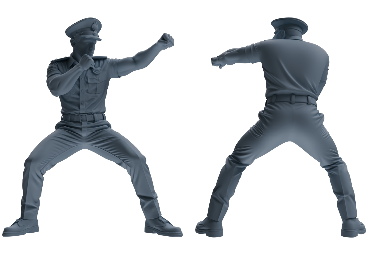 MRY-SFW LYGR763 Modern Hong Kong Police Six-Person Combat Group