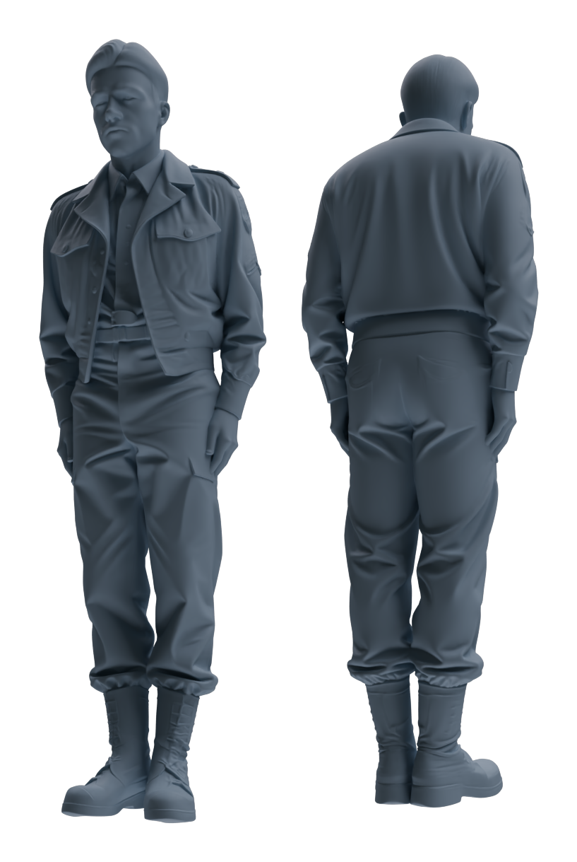 MRY-SFW LYGR596 Historical WWII U.S. Army Six-Person Command Group