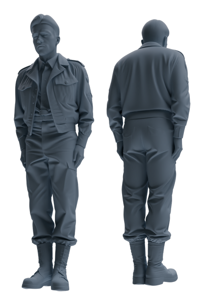 MRY-SFW LYGR596 Historical WWII U.S. Army Six-Person Command Group