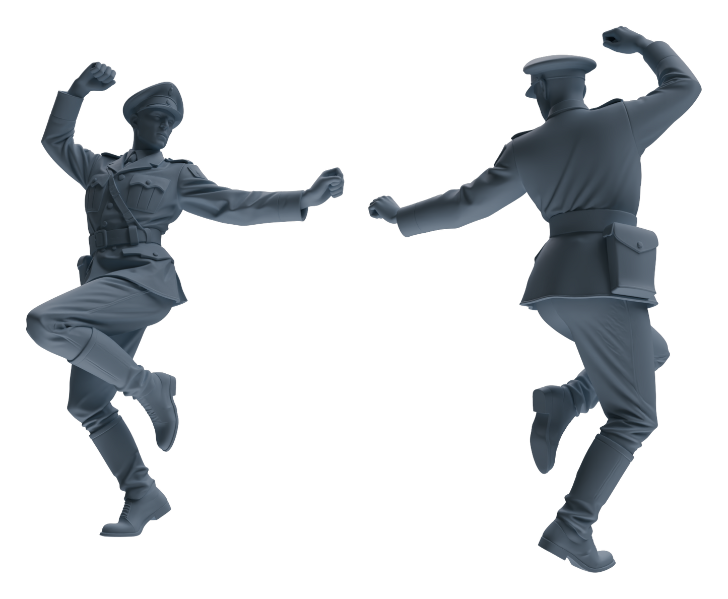 MRY-SFW LYGR586 WWII French Army Five-Person Dancing Group