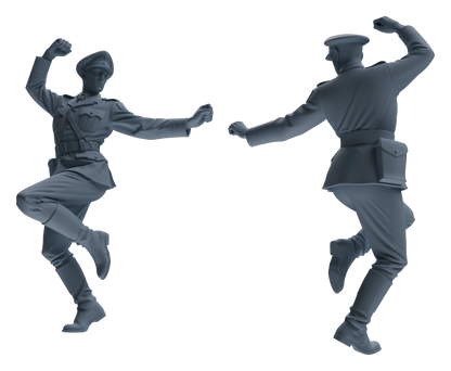 MRY-SFW LYGR586 WWII French Army Five-Person Dancing Group