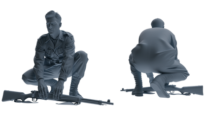 MRY-SFW SSTR198 Surrender Injured Soldier Pose Modern Model 4 pcs