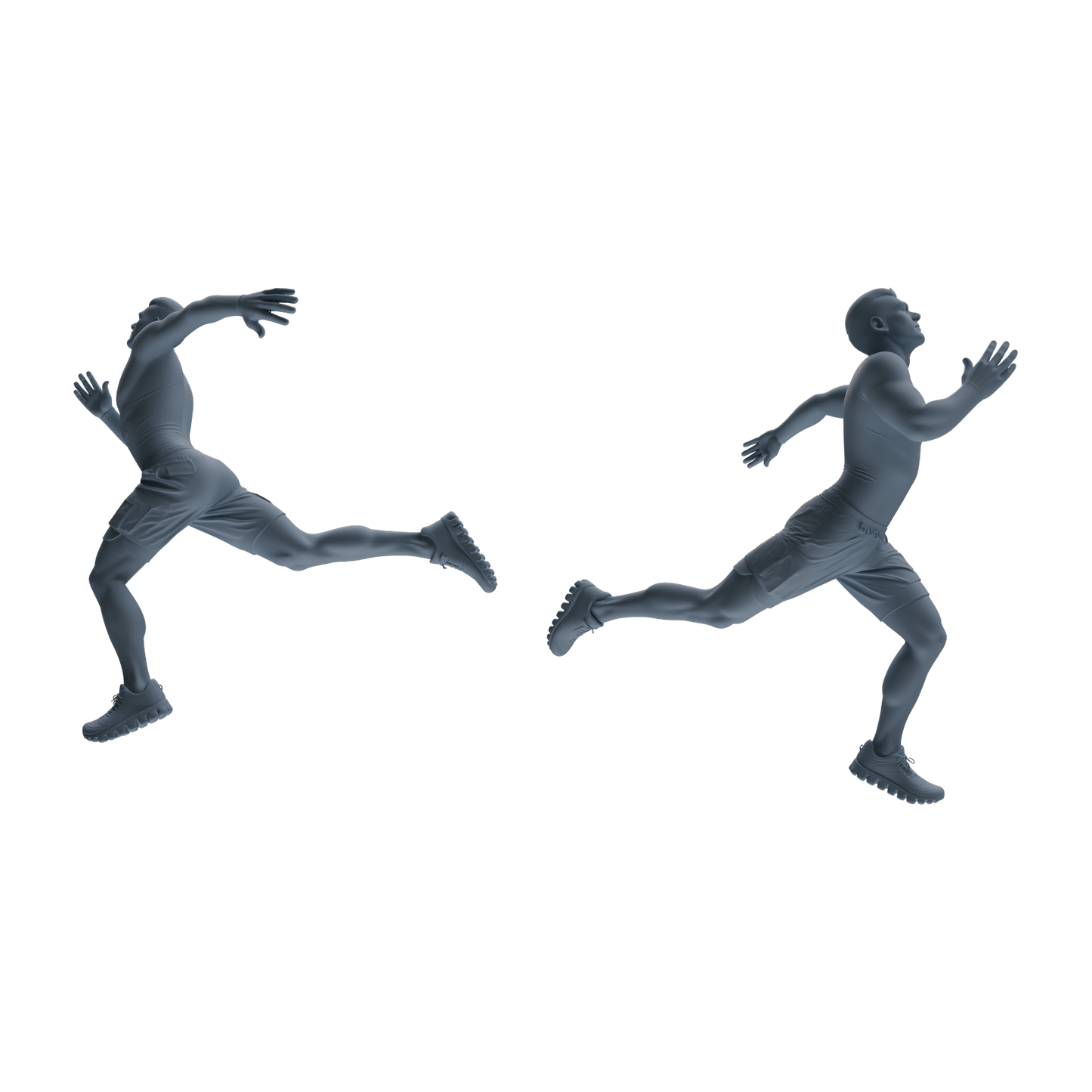 MRY-SFW LYTR818 Running Athlete Figure Modern Model 4 pcs Miniature Car Diorama Figures Scene Props Accessories Resin