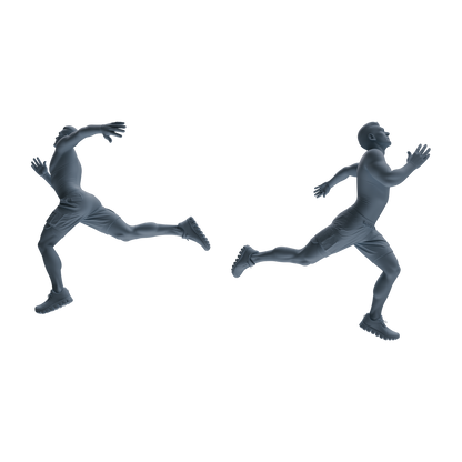 MRY-SFW LYTR818 Running Athlete Figure Modern Model 4 pcs Miniature Car Diorama Figures Scene Props Accessories Resin