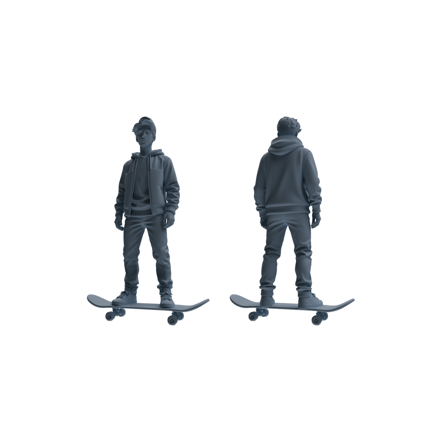 MRY-SFW LYTR788 Skateboard Scooter Figure Modern Model 4 pcs Miniature Car Diorama Figures Scene Props Accessories Resin