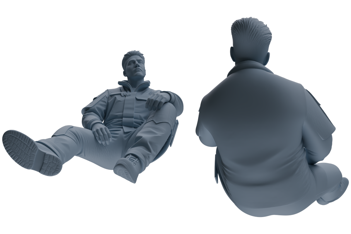 MRY-SFW LYGR695 Modern U.S. Military Seven-Person Rest Group