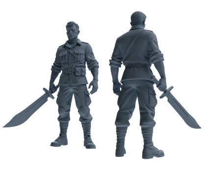 MRY-SFW SSTR176 Miniatures Soldier Model Kit Special Forces Soldier Modern Model 3 pcs