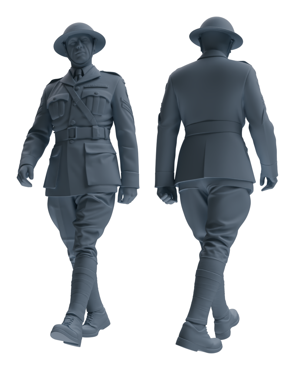 MRY-SFW LYGR599 Historical WWII British Army Six-Person Daily Routine