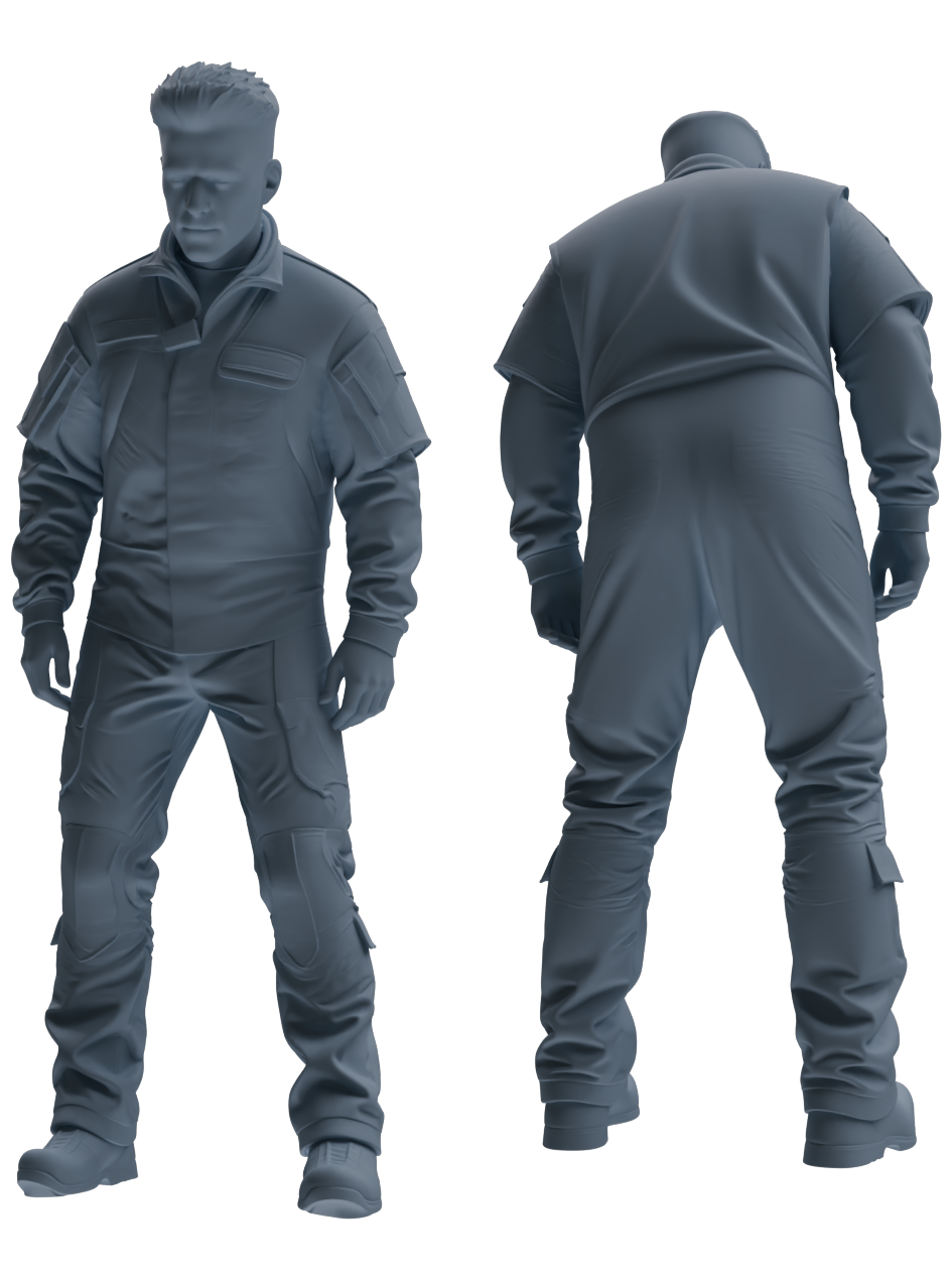 MRY-SFW LYGR698 Modern U.S. Military Six-Person Reprimand Group