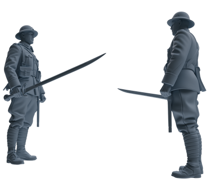 MRY-SFW SSTR207 Miniatures Soldier Model Kit Multi-Pose Combat Soldier Modern Model 6 pcs
