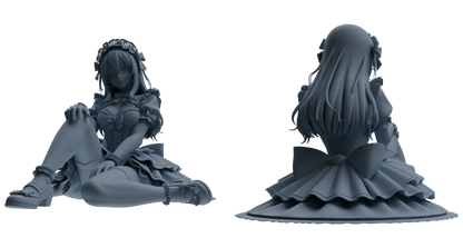 MRY-SFW LYTR870 Multi-pose Maid Girl Figure Modern Model 3 pcs