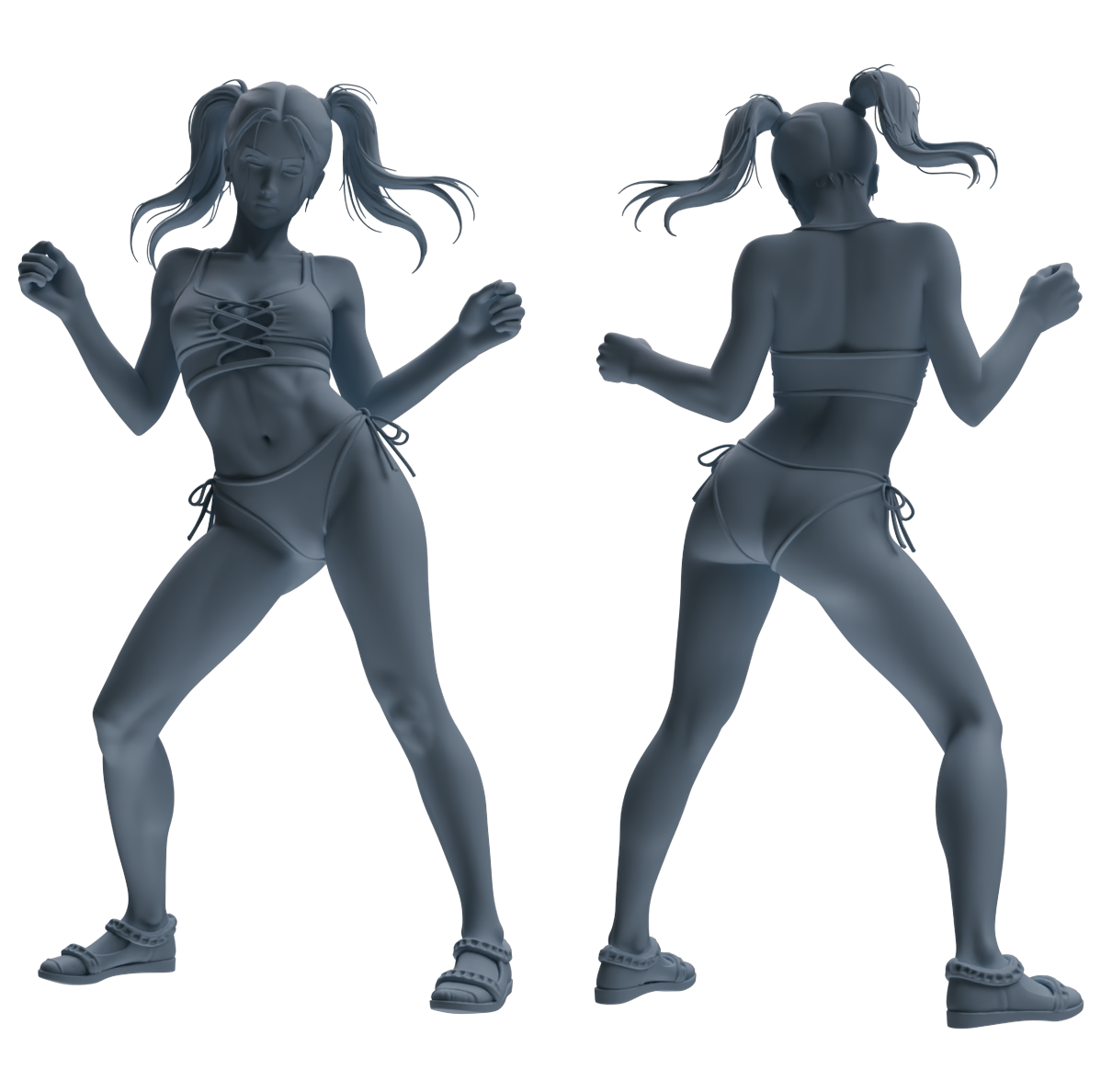 MRY-SFW LYTR858 Multi-pose Female Figure Modern Model 4 pcs Miniature Car Diorama Figures Scene Props Accessories Resin