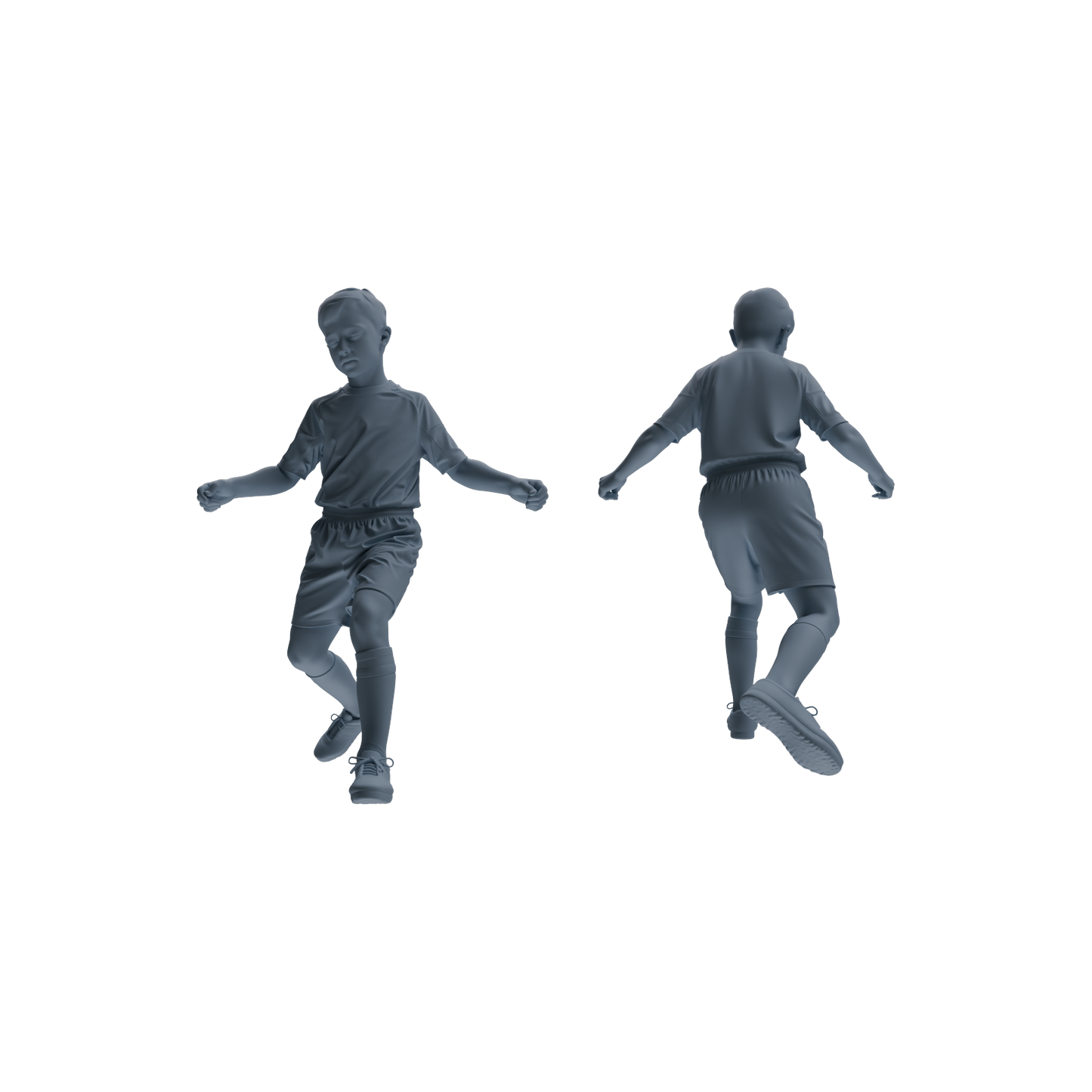 MRY-SFW LYTR811 Child Soccer Player Figure Modern Model 6 pcs Miniature Car Diorama Figures Scene Props Accessories Resin