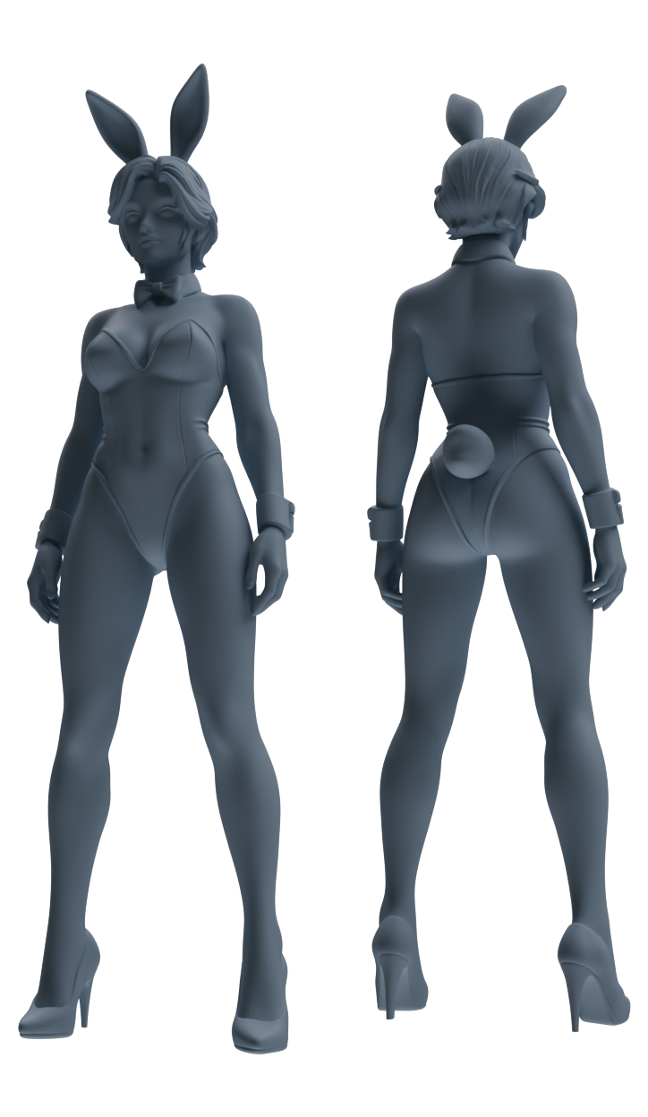 MRY-SFW LYTR888 Trendy Bunny Girl Modern Model 4 pcs