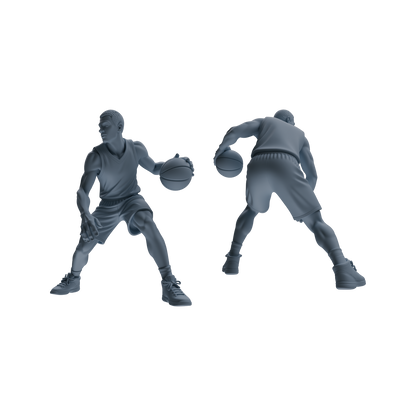 MRY-SFW LYTR804 Basketball Player Figure Modern Model 5 pcs Miniature Car Diorama Figures Scene Props Accessories Resin
