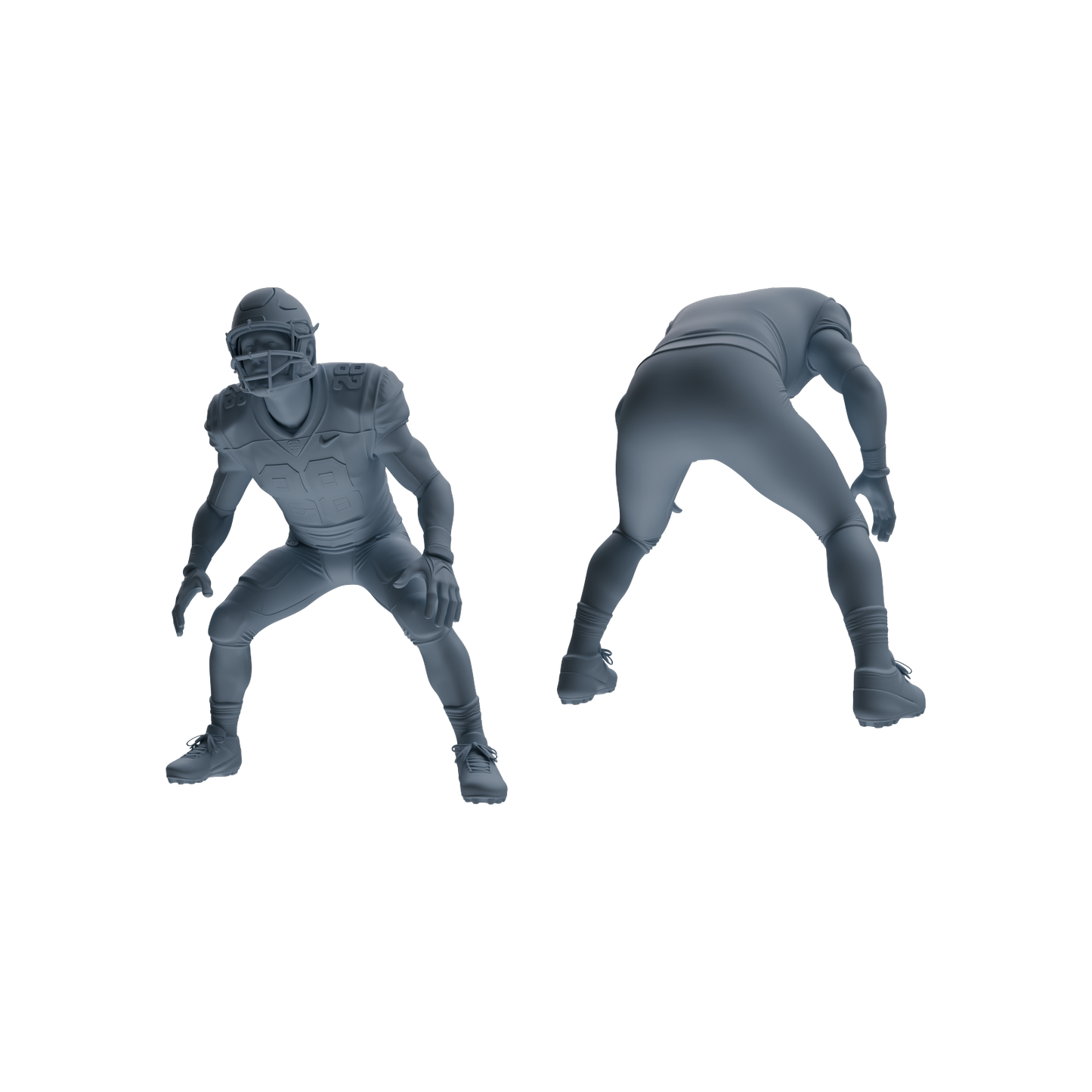 MRY-SFW LYTR809 American Football Player Figure Modern Model 5 pcs Miniature Car Diorama Figures Scene Props Accessories Resin