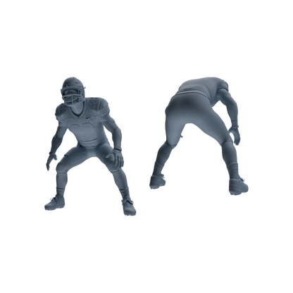 MRY-SFW LYTR809 American Football Player Figure Modern Model 5 pcs Miniature Car Diorama Figures Scene Props Accessories Resin
