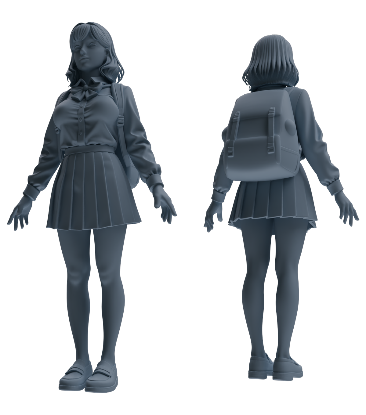MRY-SFW LYTR874 College Style Uniform Girl Modern Model 3 pcs